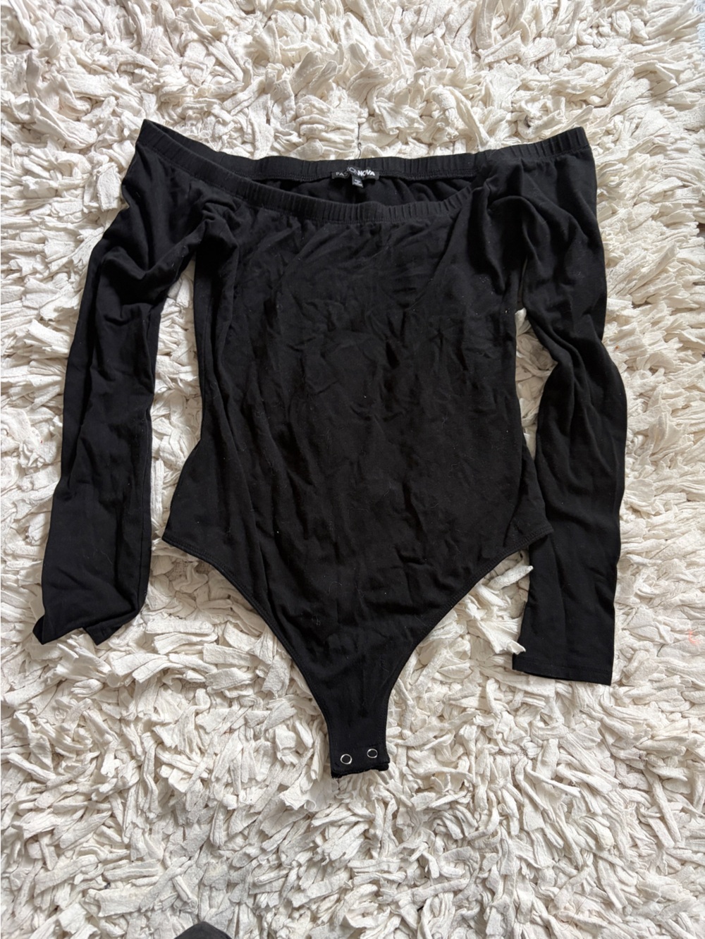 Black Long Sleeve Bodysuit